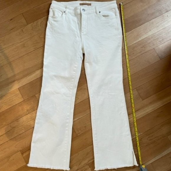 Rebecca Minkoff Frayed Hem White Jean - Picture 1 of 4